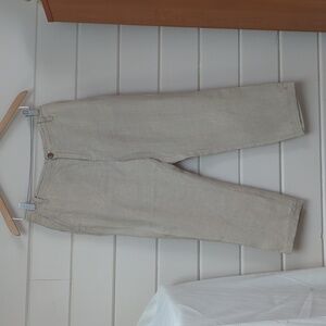 Hemp crop pants, size M ,Muji